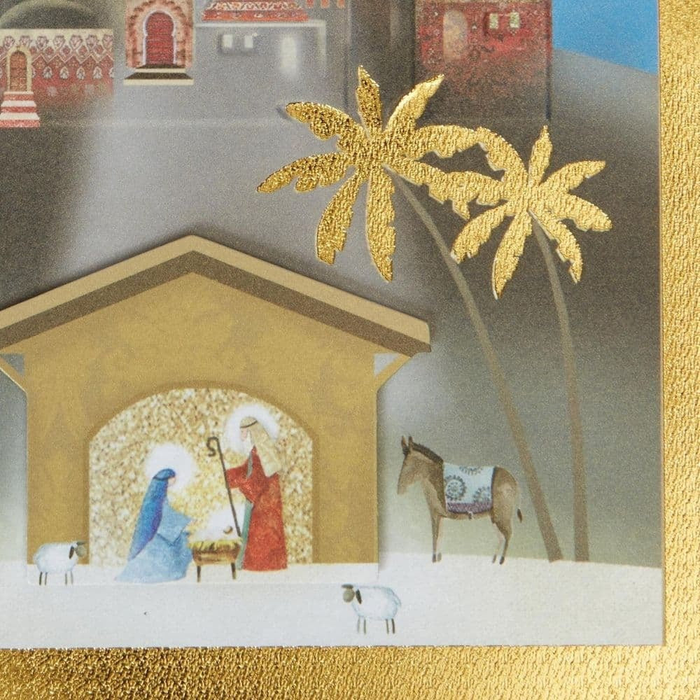 Wisemen Arriving Christmas Card