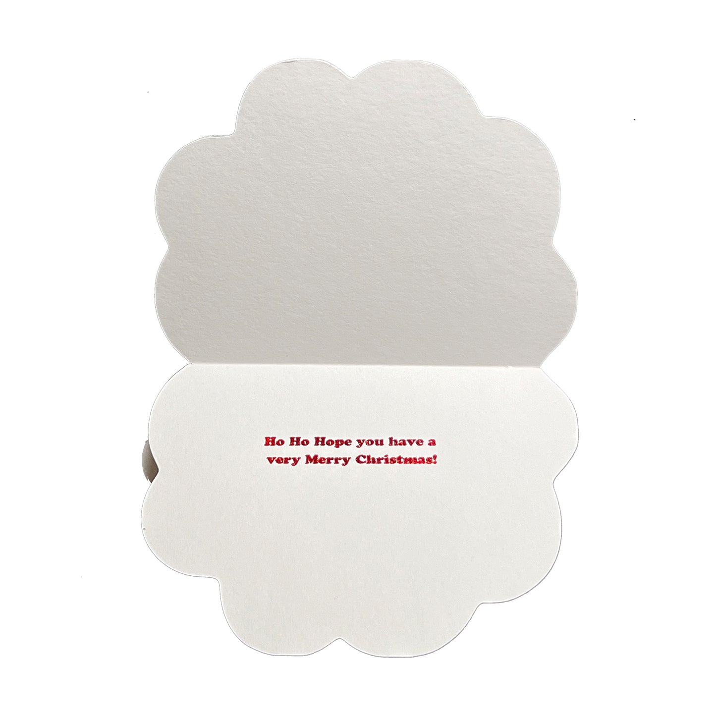Layered Felt Santa Christmas Card