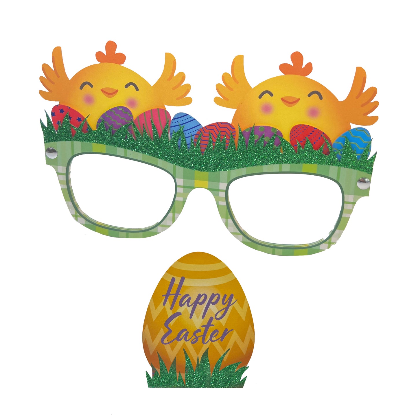 Wearable Chick Glasses Easter Card