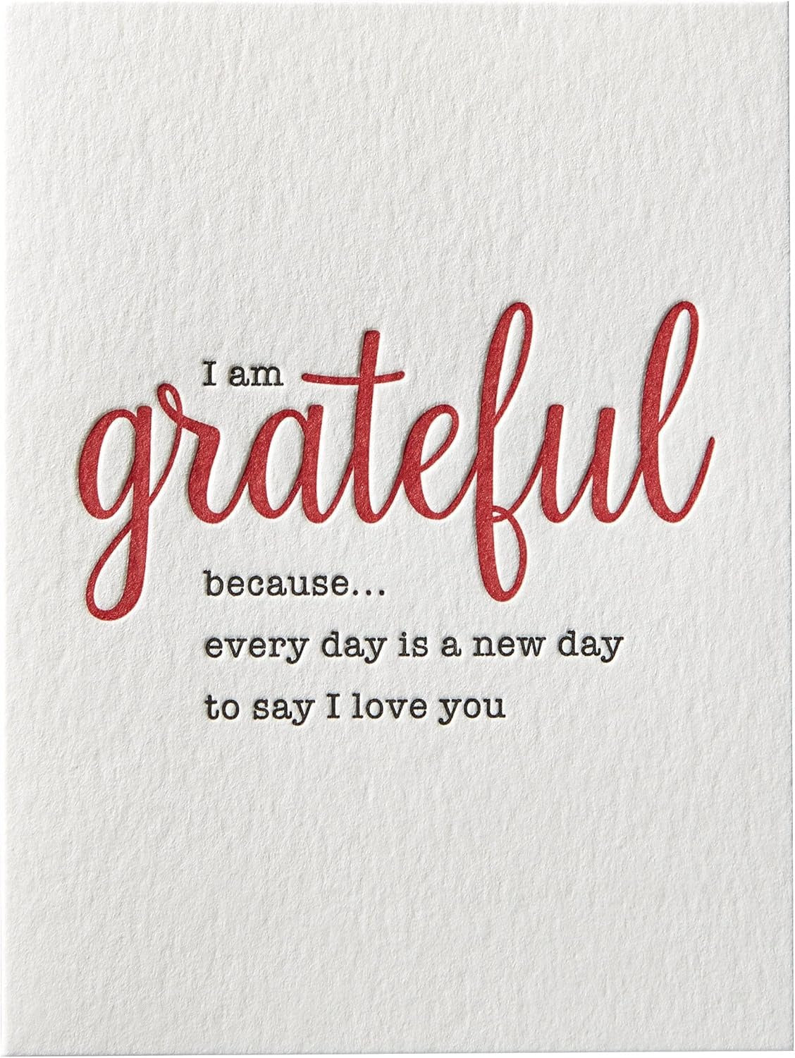 Grateful I Love You Romance Card