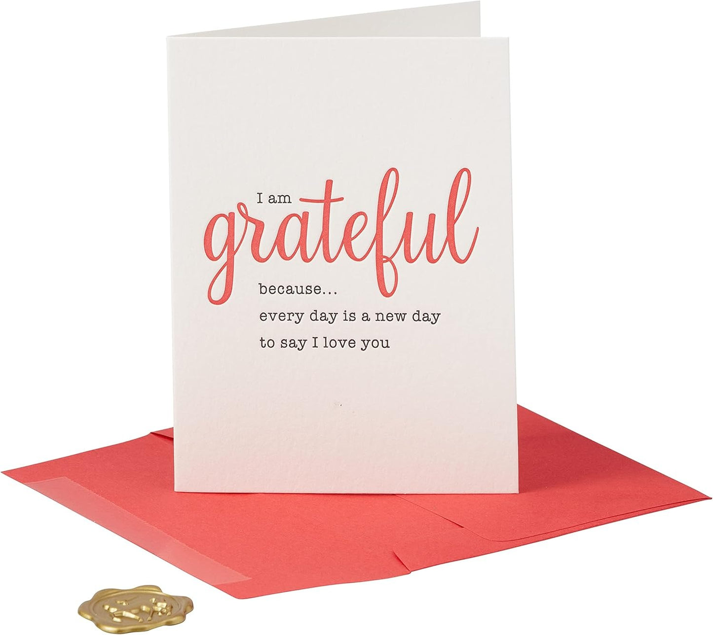 Grateful I Love You Romance Card
