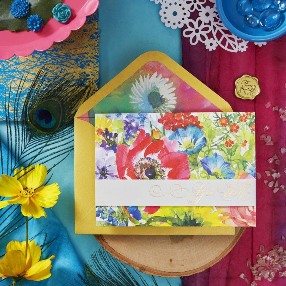 Flowers Get Well Card