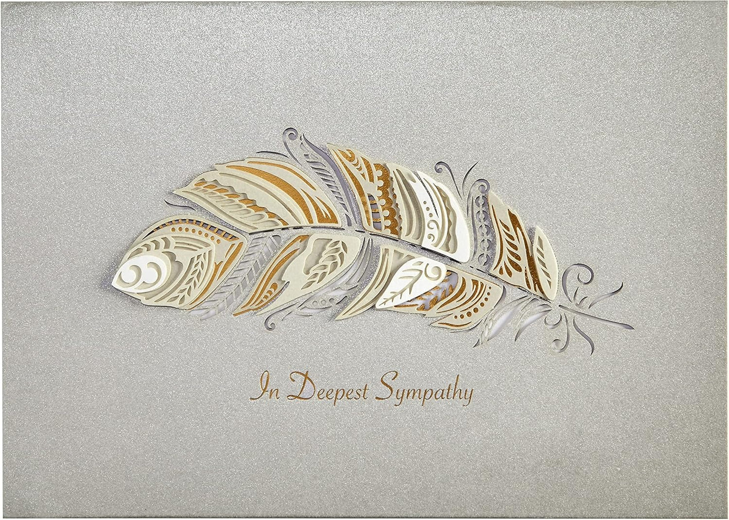 Feather Sympathy Card