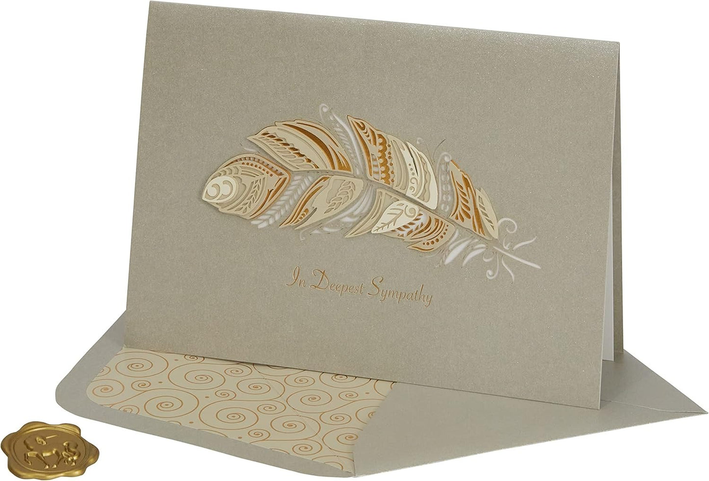 Feather Sympathy Card