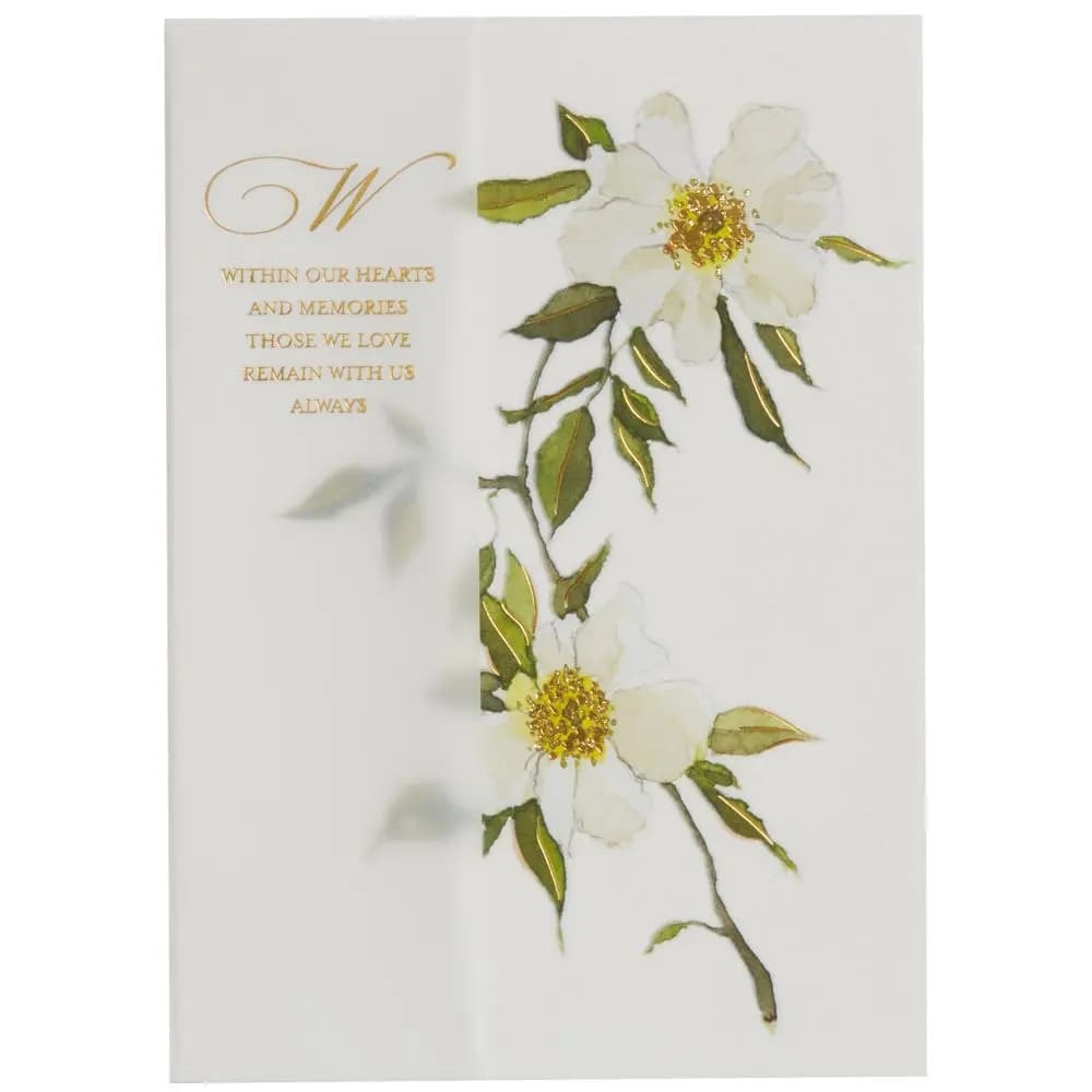 Wild Roses Sympathy Card