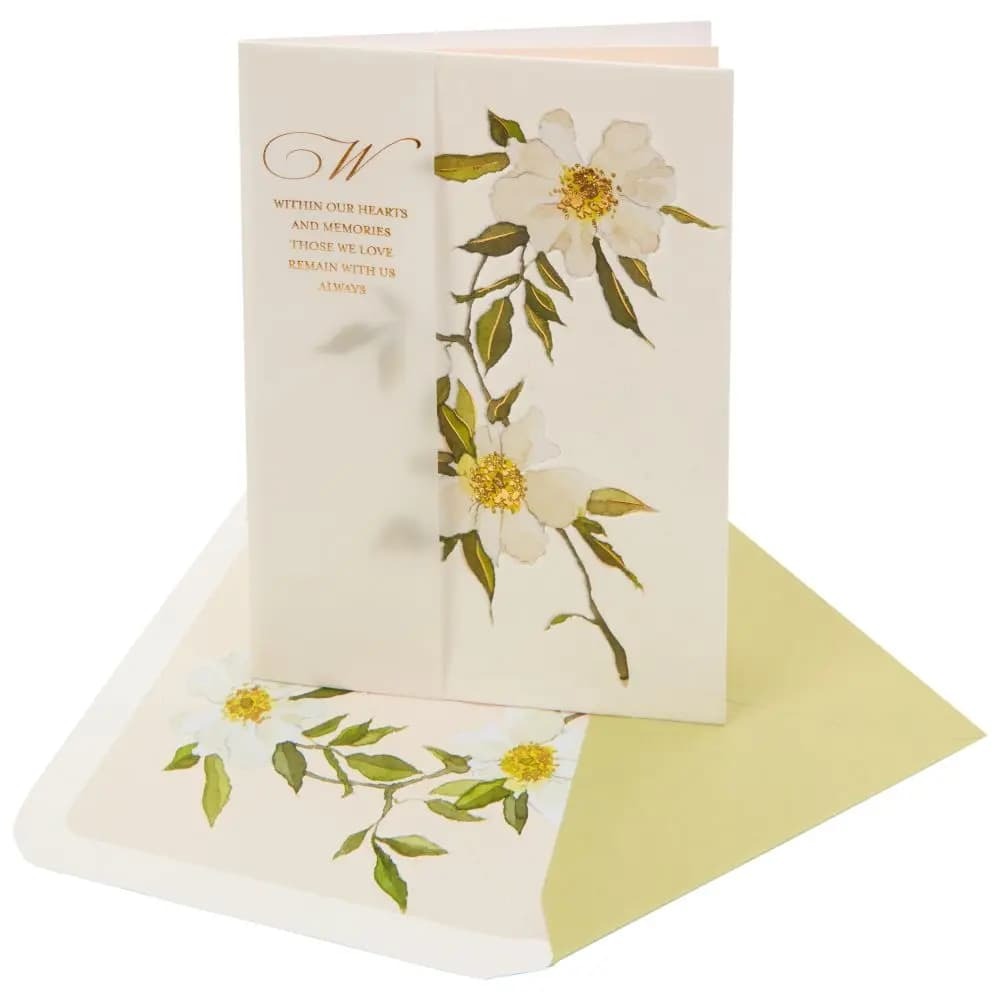 Wild Roses Sympathy Card