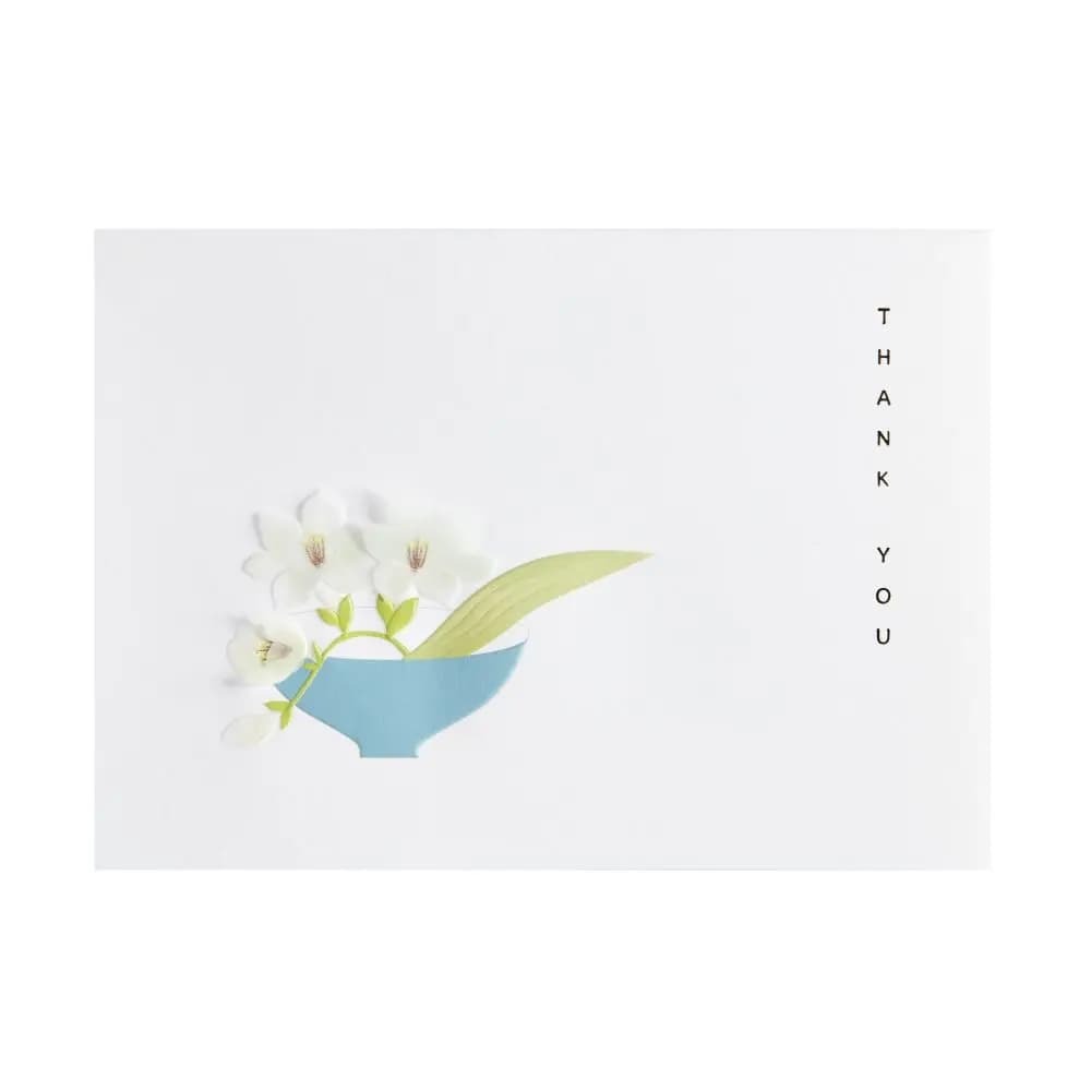Flowers in Bowl Thank You Card