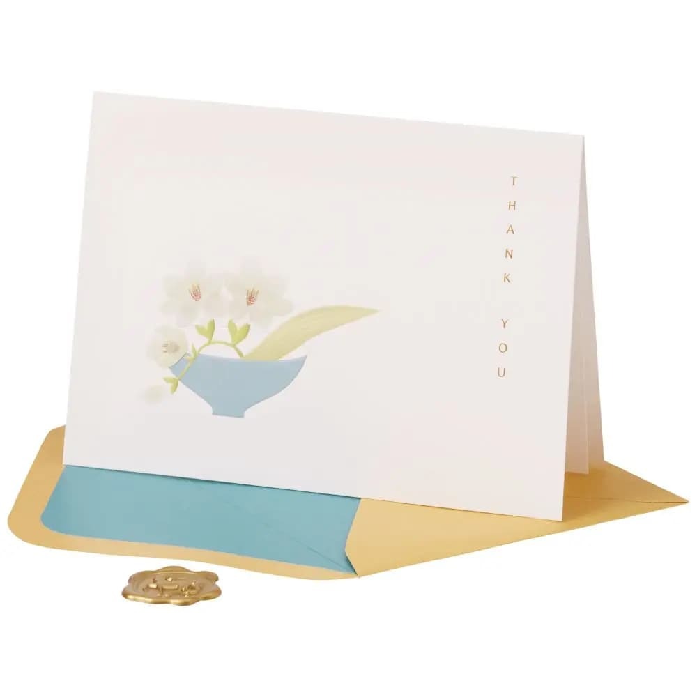 Flowers in Bowl Thank You Card