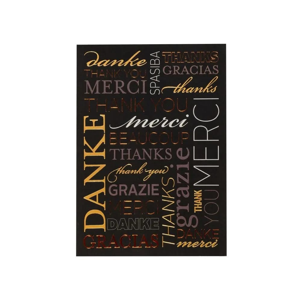 Multi Language Thank You Card