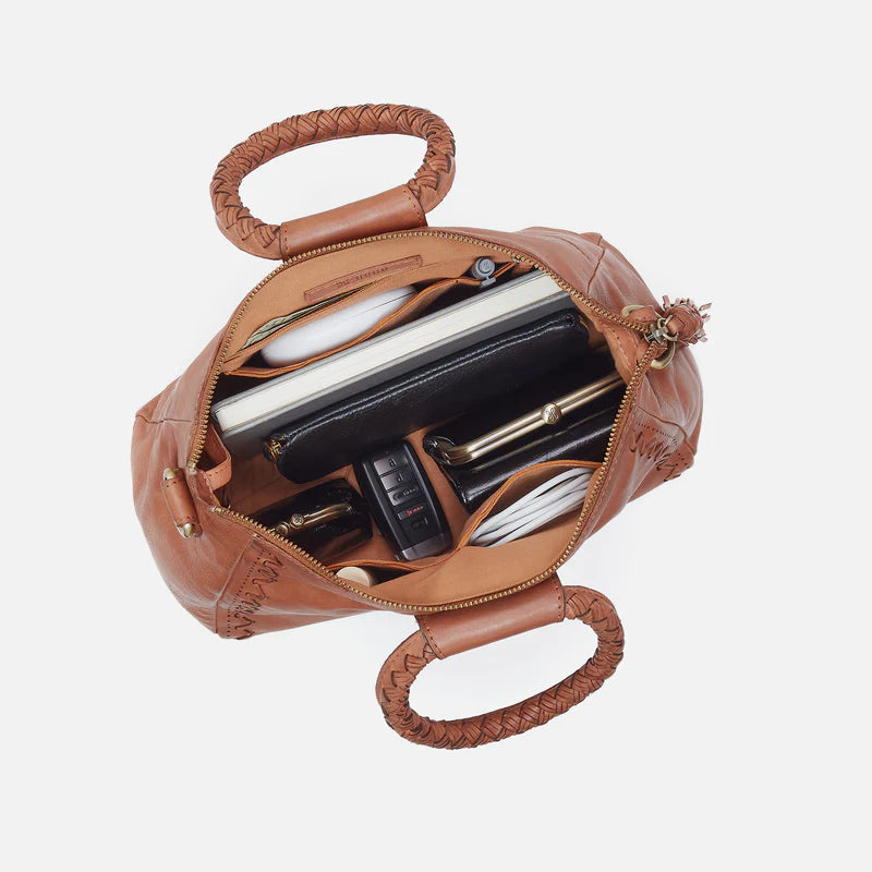 Sheila Medium Satchel Harvest Wheat