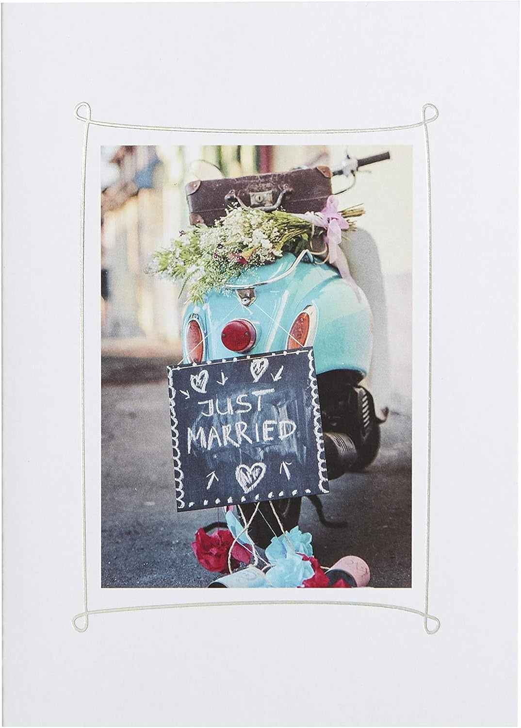 Vespa Photo Wedding Card