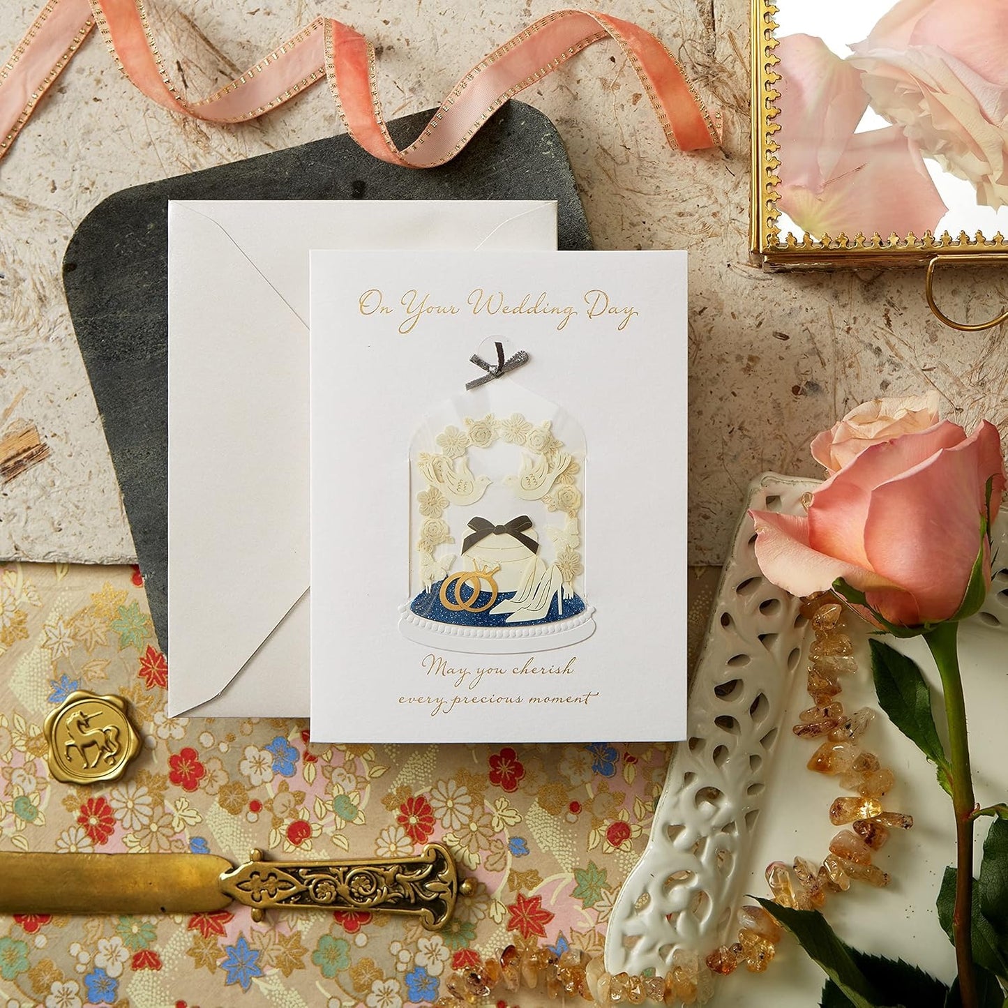 Wedding Cloche Wedding Card