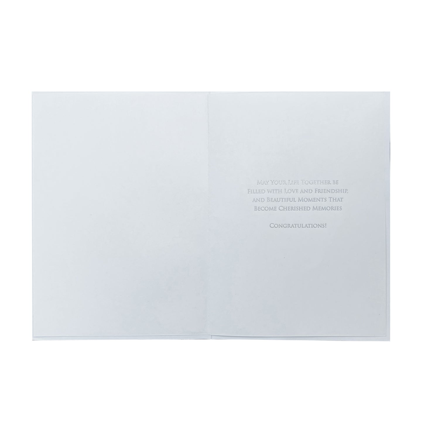 Crystal Heart Wedding Card