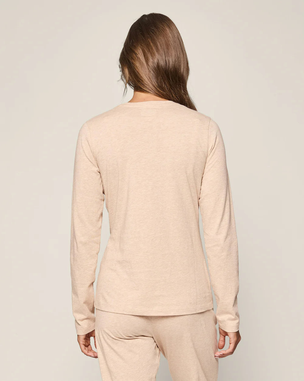 Women's Pima Long Sleeve Top in Camel