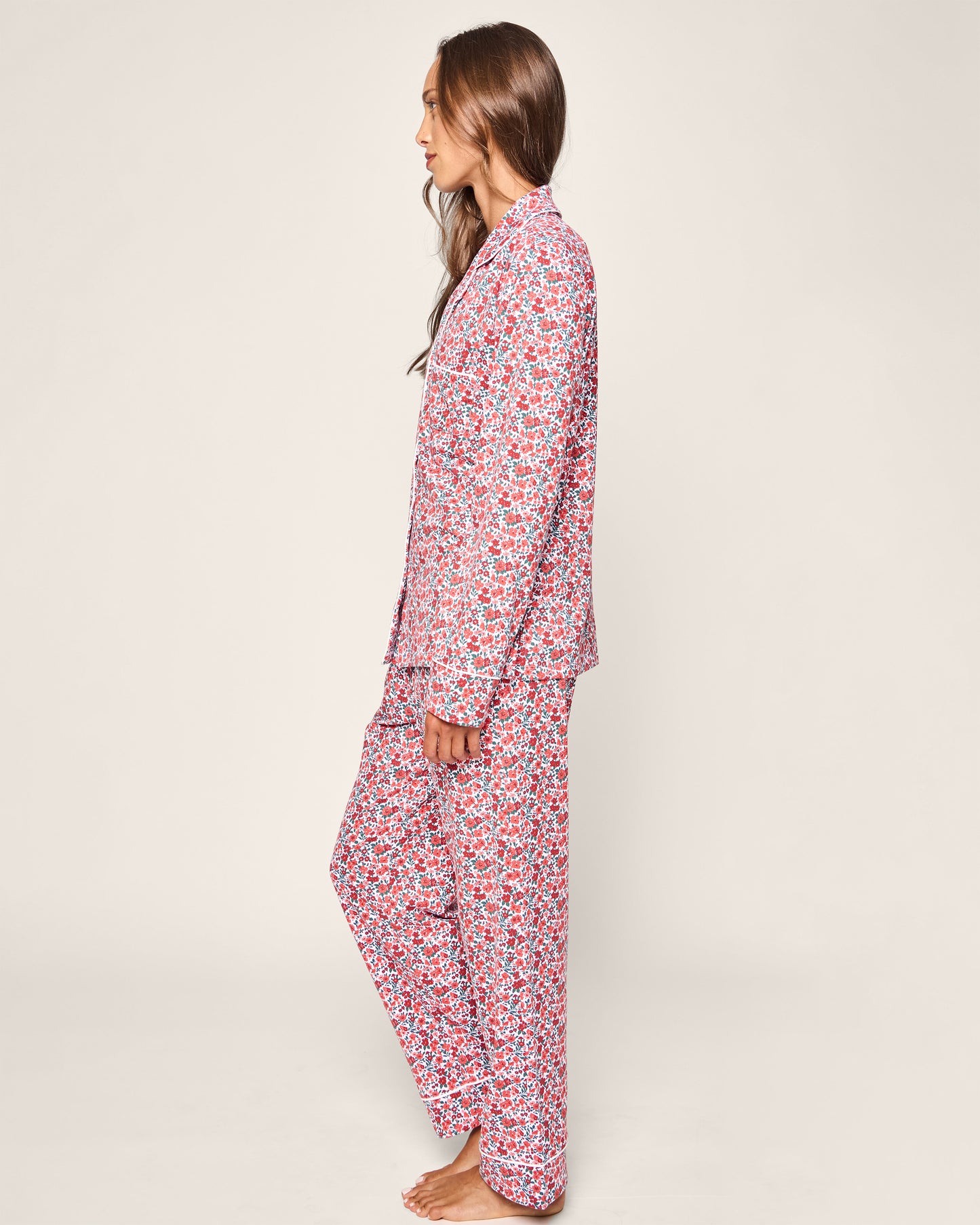Women's Pima Pajama Set in Fleurs de Rose