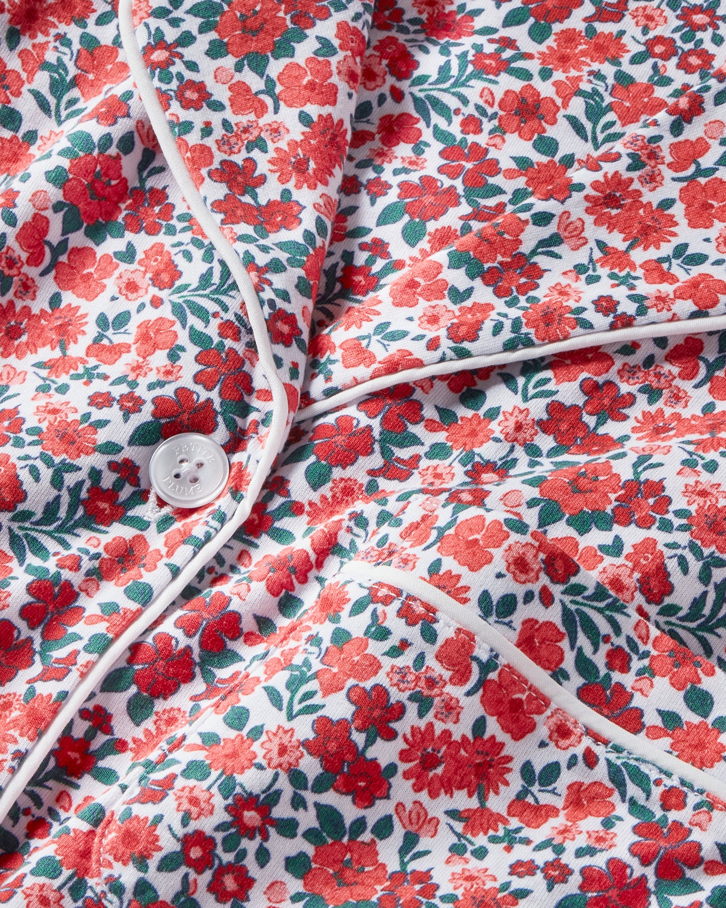 Women's Pima Pajama Set in Fleurs de Rose