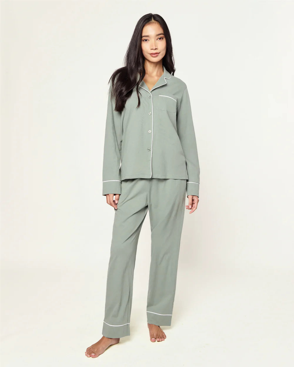 Women's Pima Pajama Set in Sage