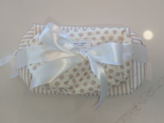 Pink Cosmetic Pouch Set