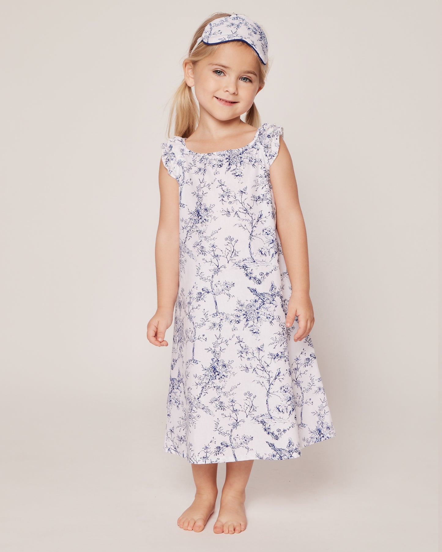 Girl's Twill Amelie Nightgown in Timeless Toile