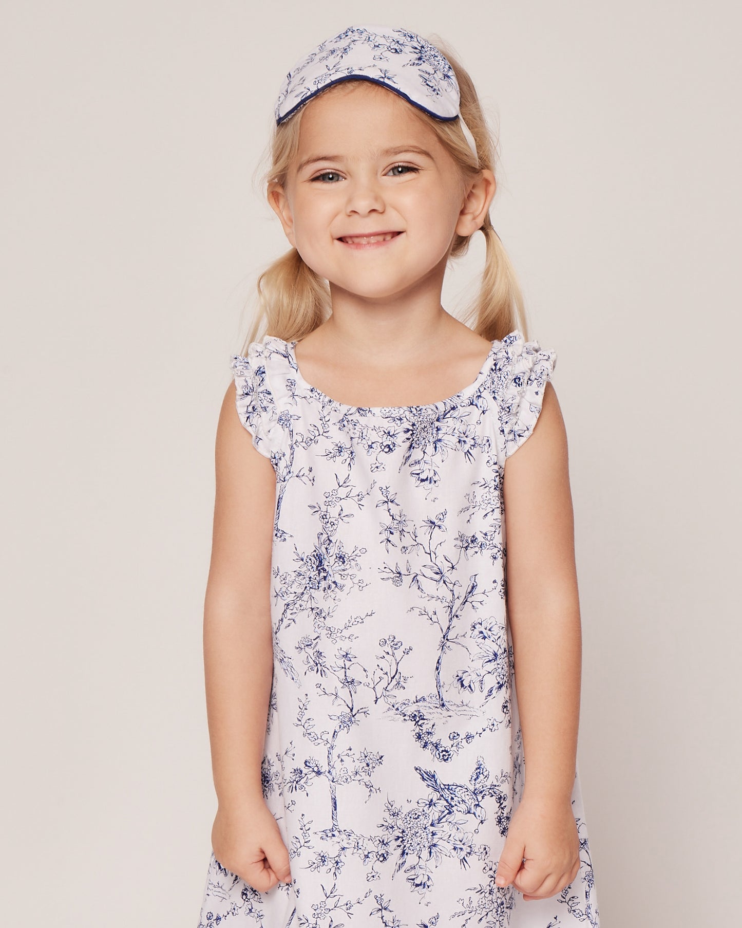 Girl's Twill Amelie Nightgown in Timeless Toile