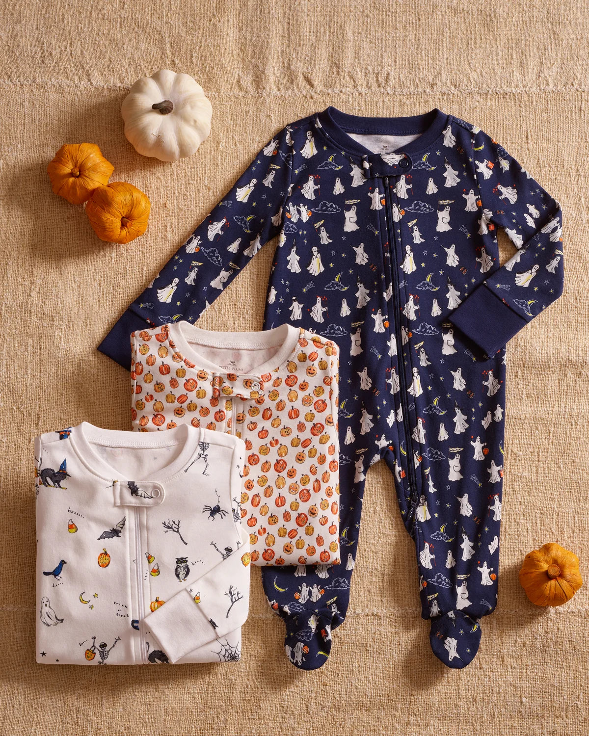 Baby's Pima Romper in Pumpkin Patch