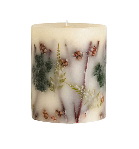 Forest Small Round Botanical Candle