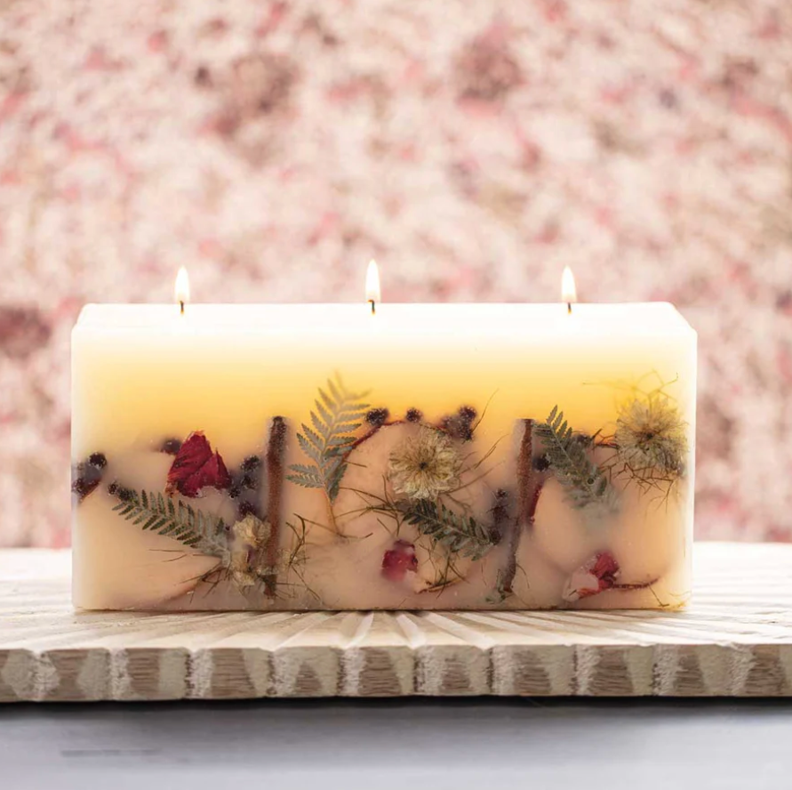 Spicy Apple Brick Botanical Candle