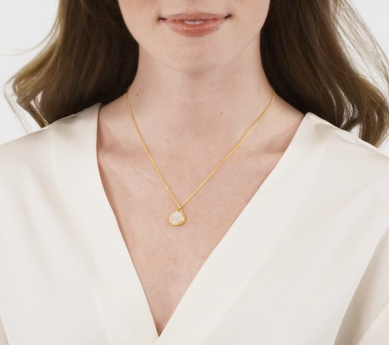 Fleur-de-Lis Solitaire Necklace