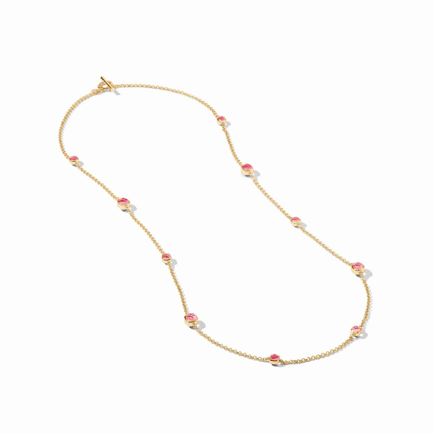 Aquitaine Station Necklace: Clear Crystal