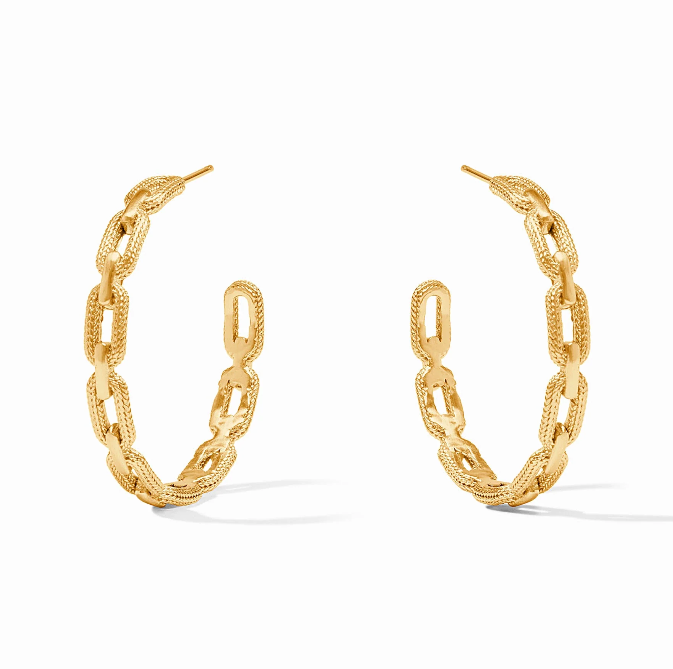 Cheval Paperclip Hoop Gold