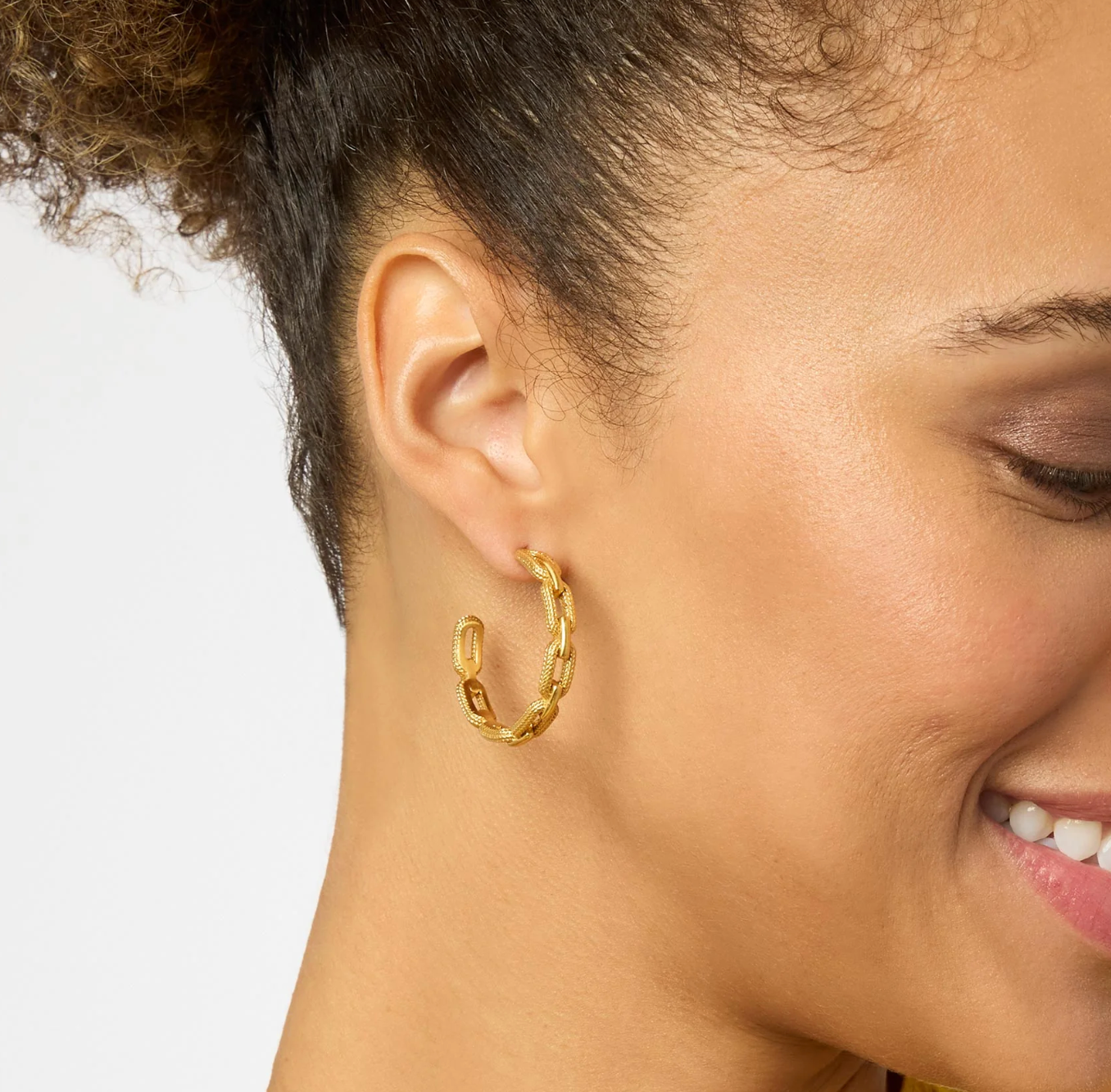 Cheval Paperclip Hoop Gold