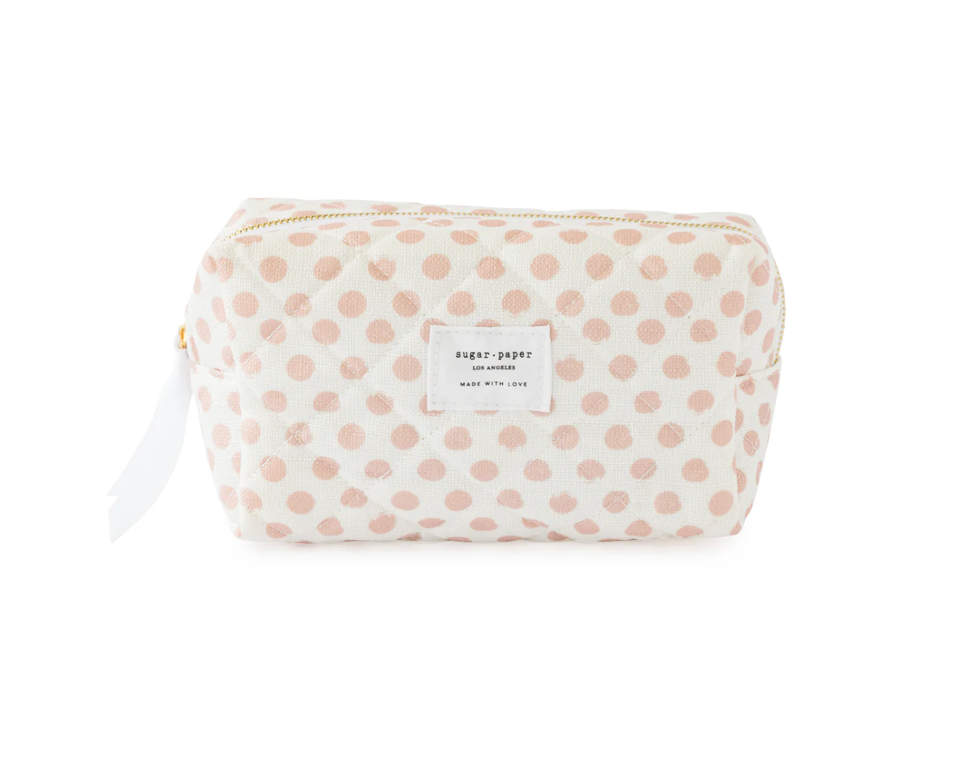 Rose Polka Dot Small Cosmetic Pouch