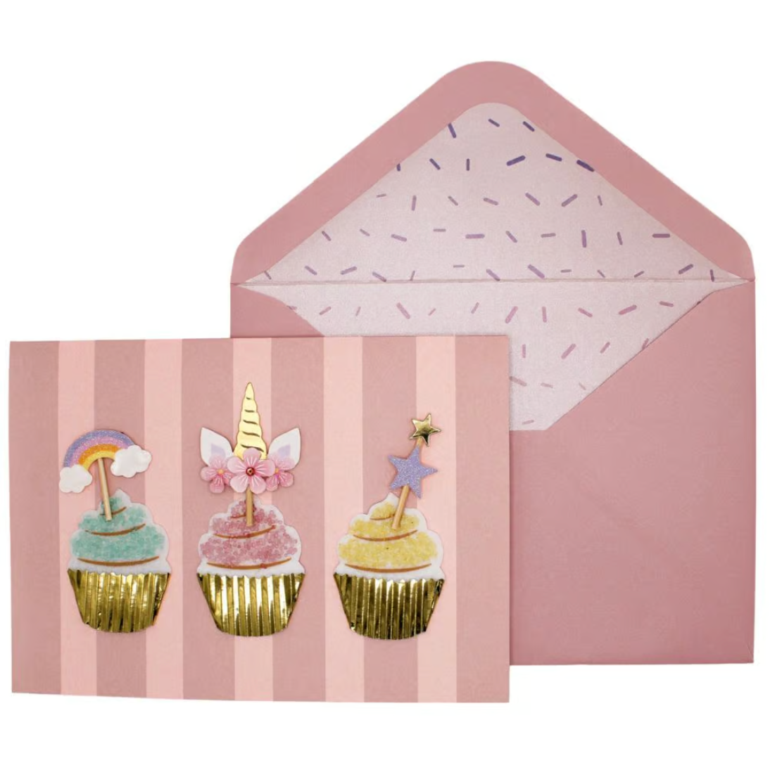 Girl Cupcakes Card