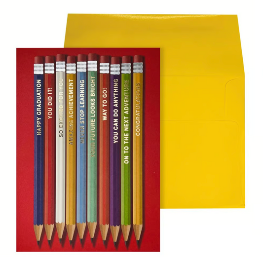 Grad Pencils Graduation Card
