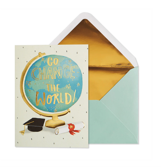 Go Change The World Graduation Card