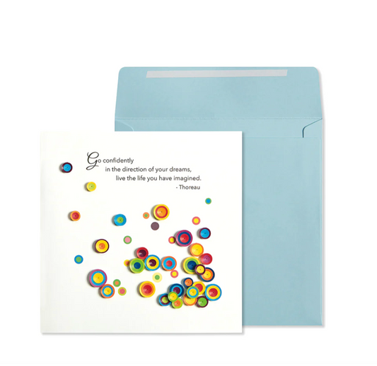 Quilled Dots With Quote Graduation Card