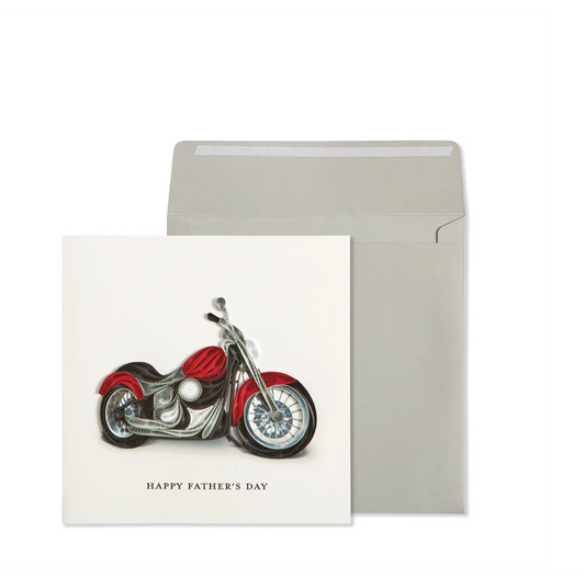 Quilled Motorcycle Father's Day Card
