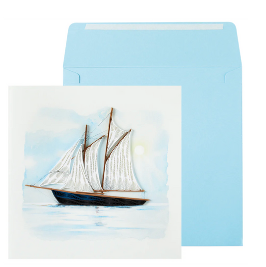 Quilled Sailboat Fathers Day Card