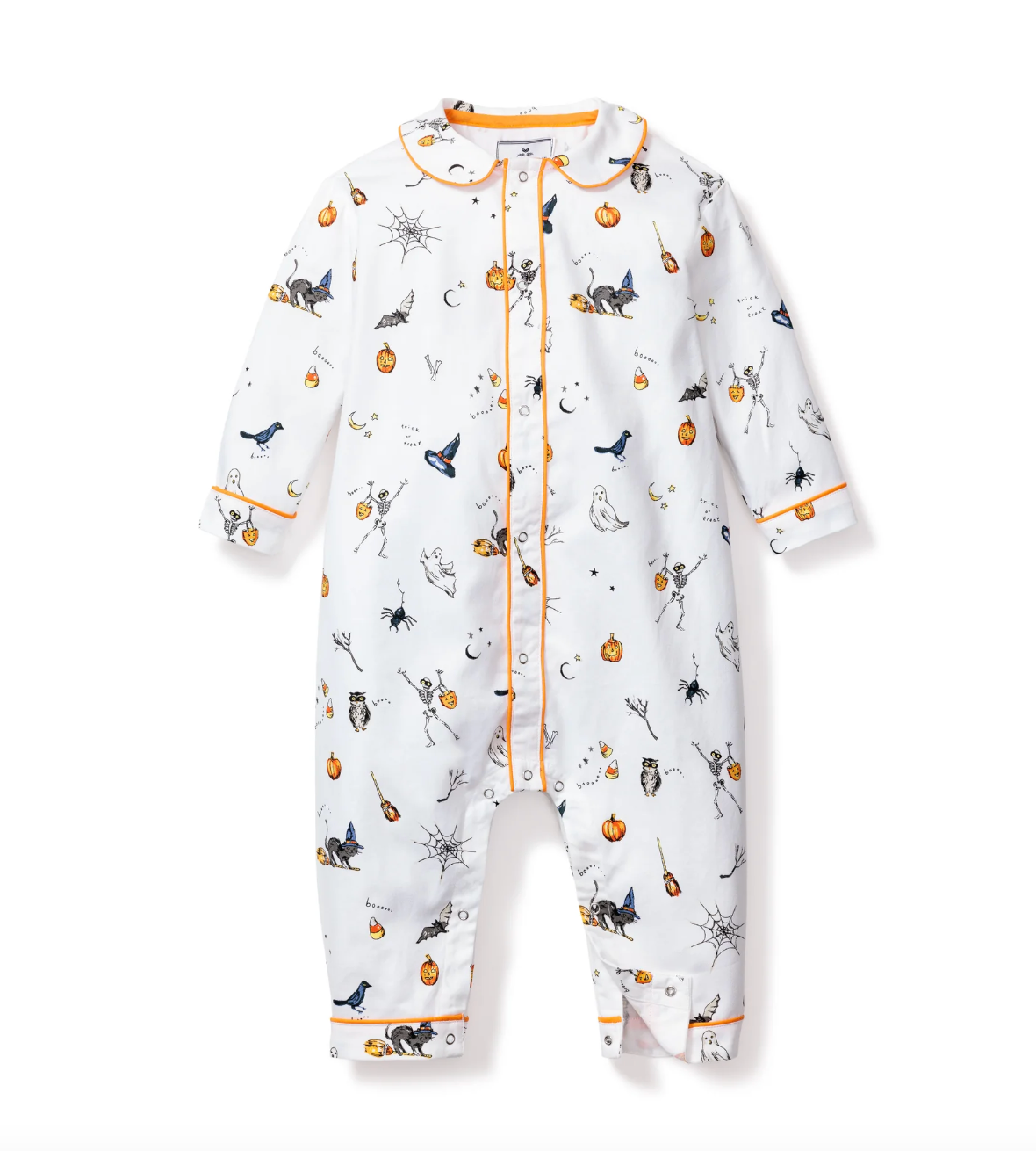 Baby's Twill Cambridge Romper in Trick or Treat