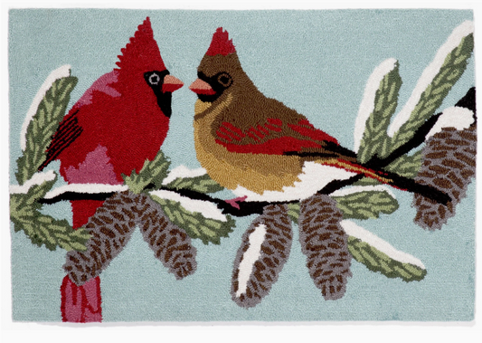 Frontporch Cardinals Indoor/Outdoor Rug