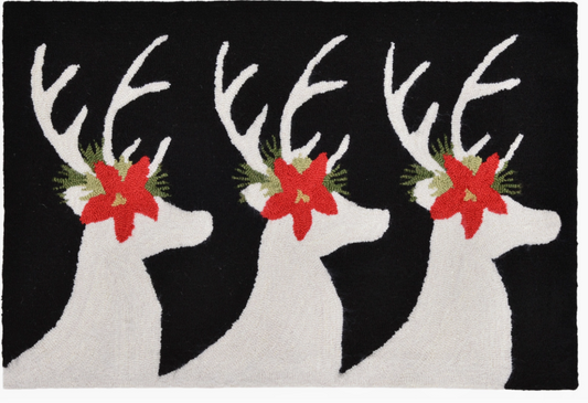 Frontporch Reindeer Indoor/Outdoor Rug