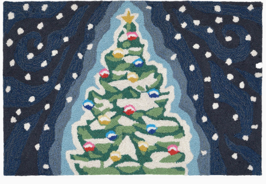 Frontporch Xmas Tree Indoor/Outdoor Rug