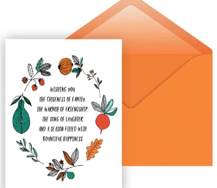 Watercolor Pumpkins Thanksgiving Card