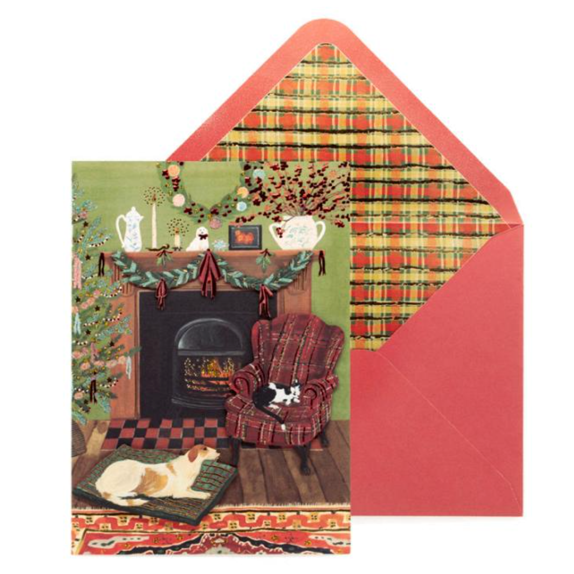 Christmas Hearth Christmas Card NEW