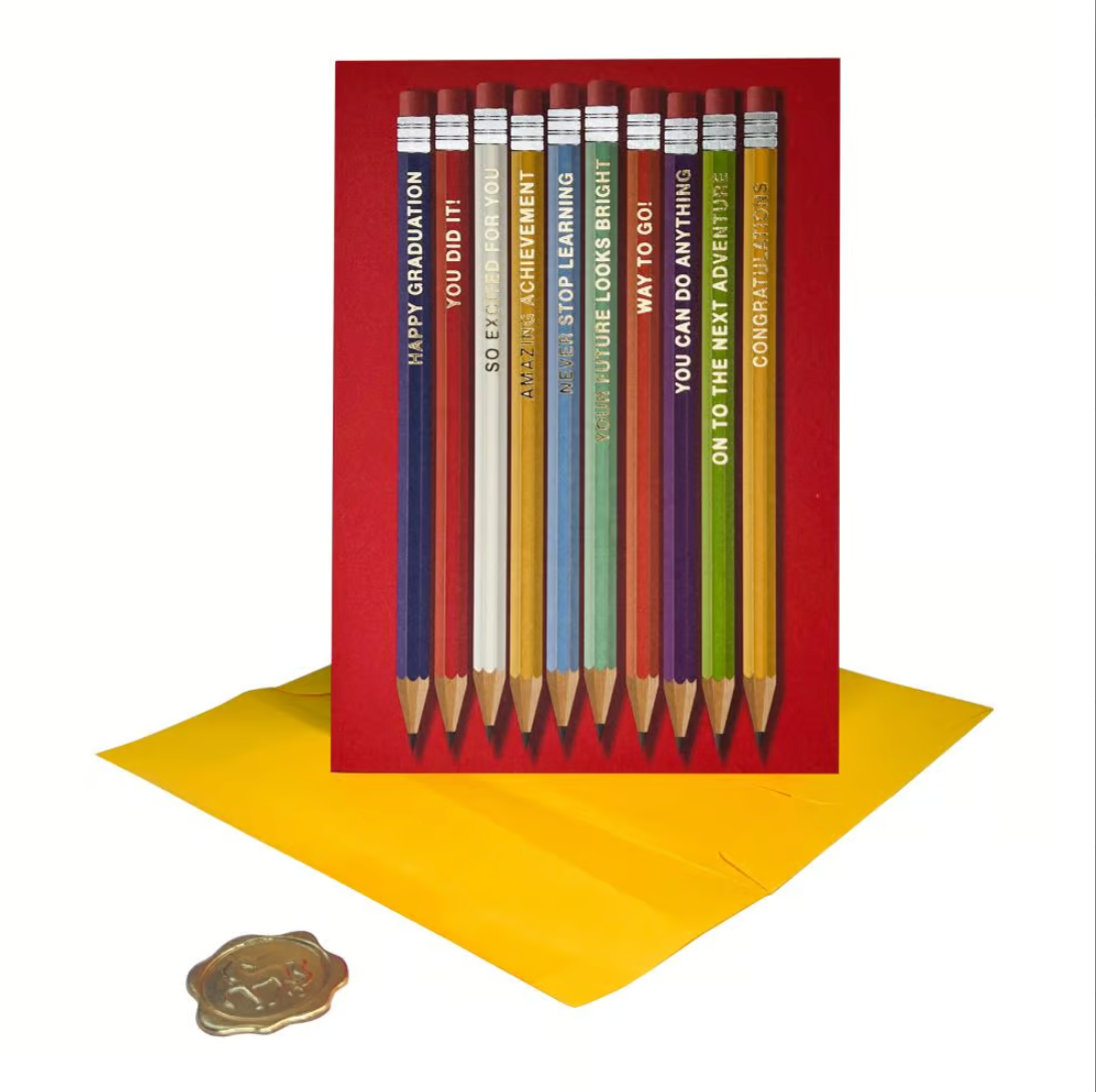 Grad Pencils Graduation Card