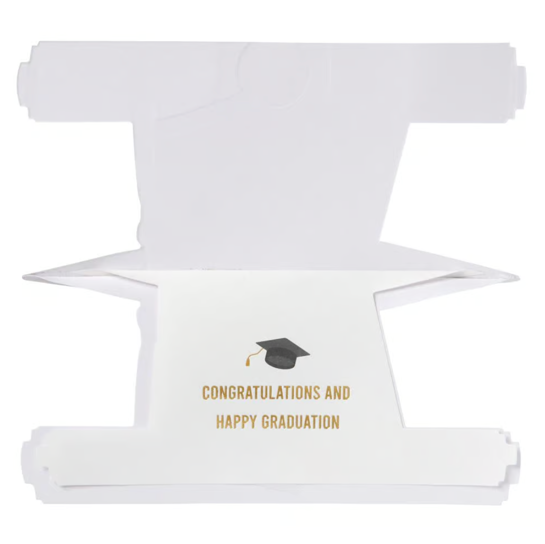 Die Cut Mortar Brd And Diploma Graduation Card