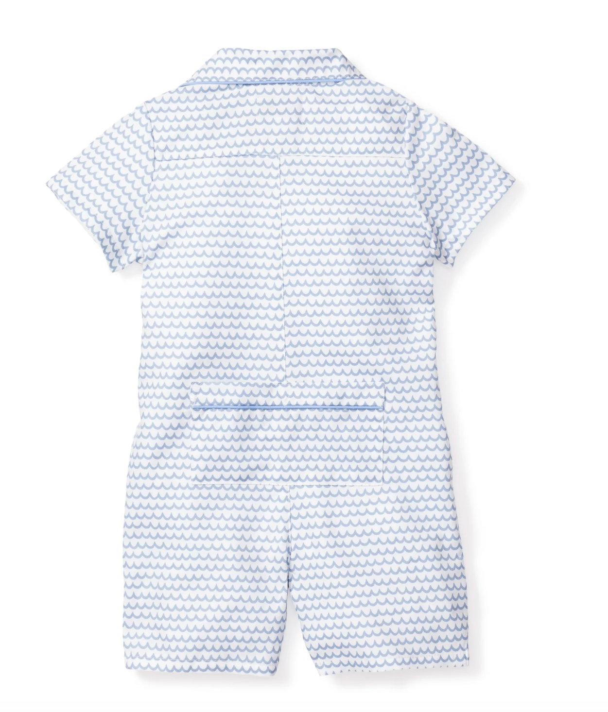 Baby's Twill Summer Romper in La Mer