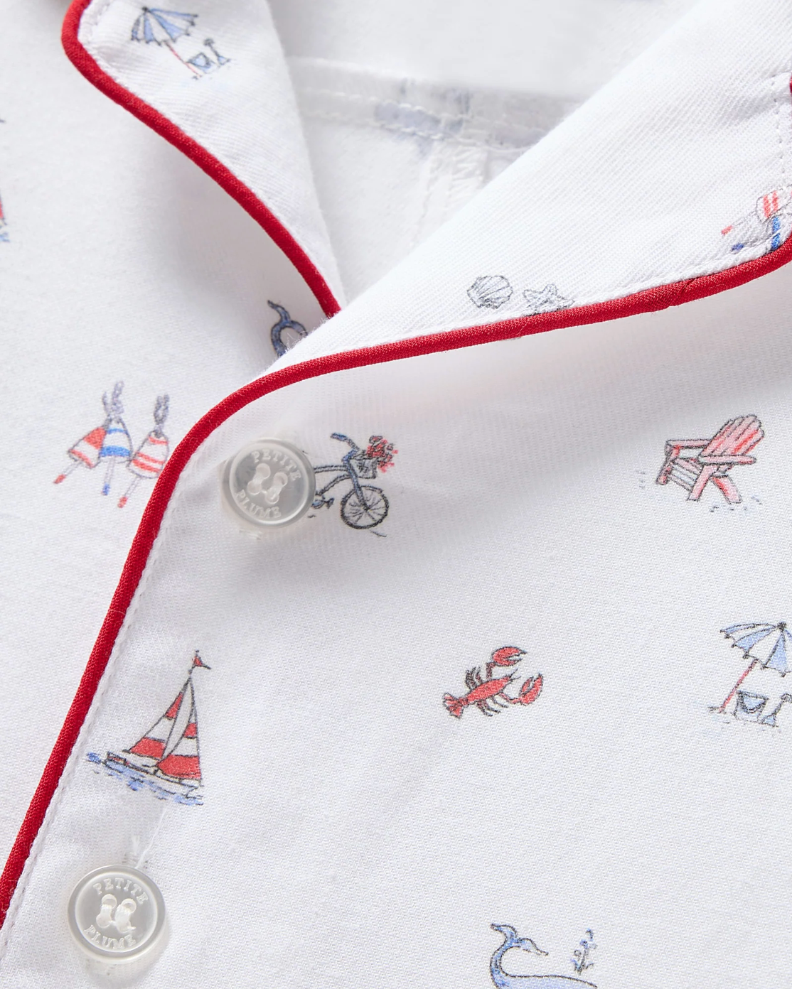 Baby's Twill Summer Romper in Coastal Charms