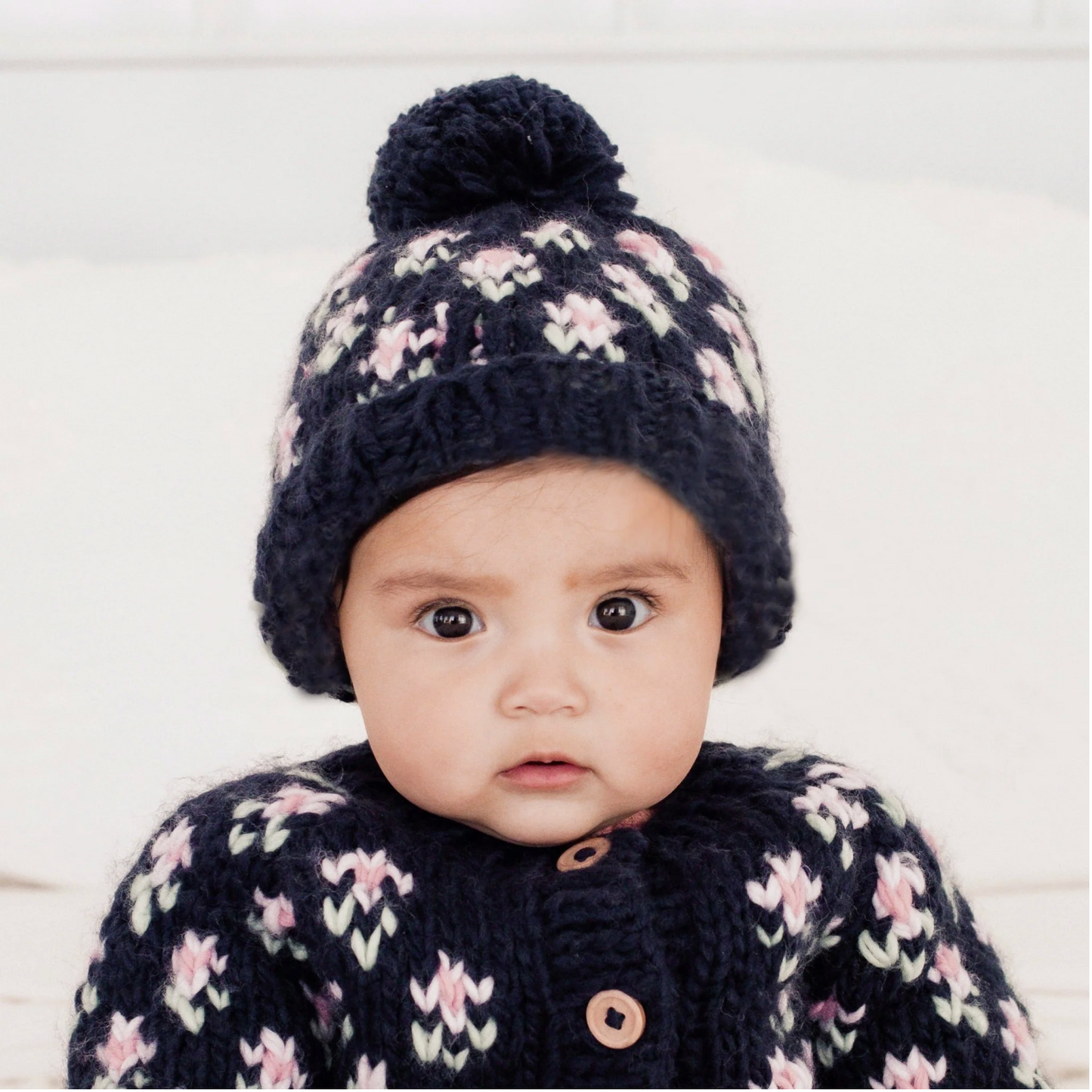 Bitty Blooms Indigo Beanie Hat for Baby & Kids