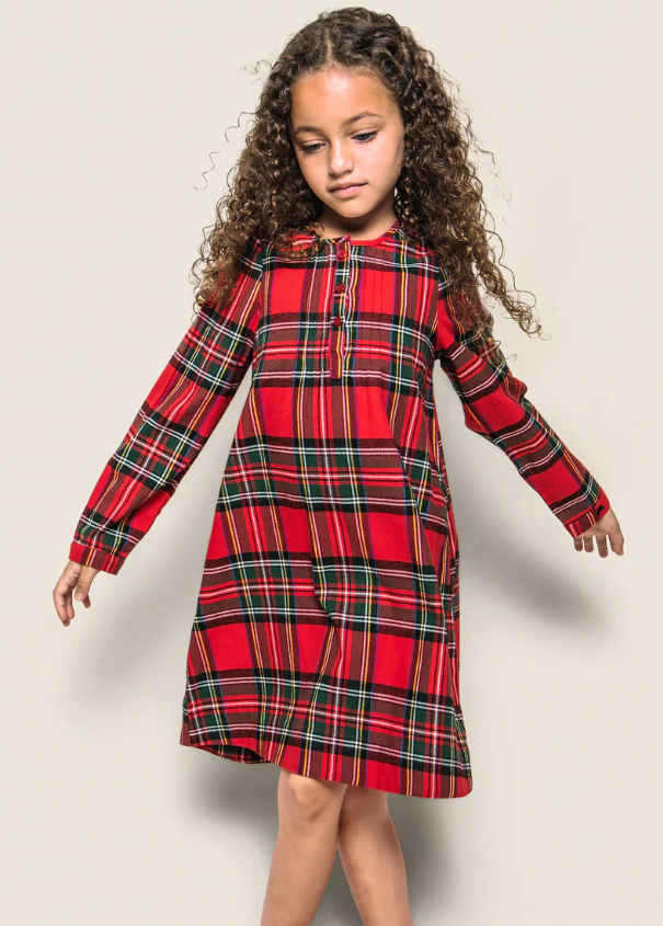 Girl's Brushed Cotton Beatrice Nightgown in Imperial Tartan